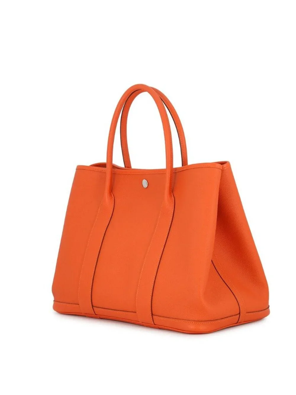 Hermes Tote Garden Party PM Silver Epsom